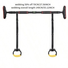 2pcs No-Drill Doorway Pull Up Bars – Indoor Chin Up Bars for Home Fitness