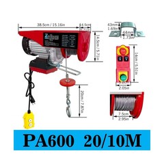 2 in 1 Electric Hoist,110V Electric Hoist with Remote Control,1320 lbs Single…