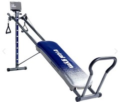 Total Gym Elite Plus w/Pilates-Abs-Leg Tools-Chuck Norris-Christie Brinkley