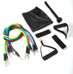 Jaxpety 11 PCS Resistance Band Set Yoga Pilates Fitness workout band