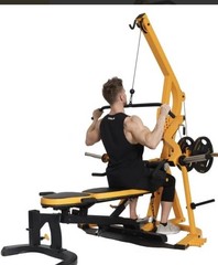 Powertec Workbench Levergym Home Gym w/ Bench Lat/Row/Leg Ext/Chest WB-LS-BB