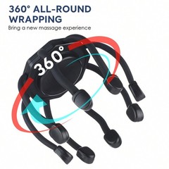 Cordless Electric Octopus Scalp Massager, 3-Mode Portable Head Massage Relaxer