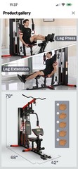 Fitvids FVLX-750 Home Gym System Workout Station with 330lbs of Resistance