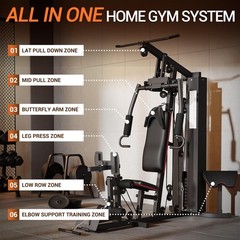 Home Gym Equipment Machine Full Body Workout Machine with 150 LBS Weight Stack