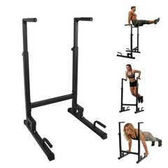 Dip Stand Station 500LBS Adjustable Dip Bars Home Gym Tricep Dips for Home Gym