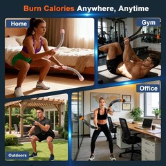 Ropeless Battle Ropes,Weighted Cordless Battle Ropes for Home Gym, Portable F…