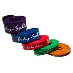 Body-Solid 5 pack Resistance Bands, Includes BSTB1,2,3,4,5