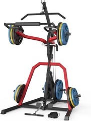 Leverage Gym Power Rack Squat Rack Lever Gym W/ LAT Low Row System Home Gym
