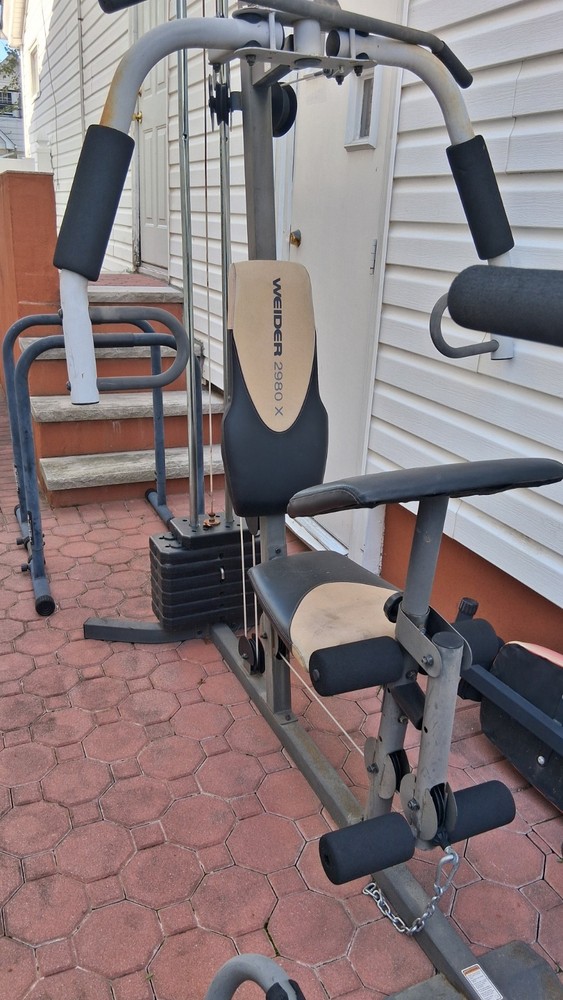 Weider 2980 Home Gym – Red/Black Used,working Yard Sell