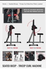 Gym Equipment New In Box Valor CB-31 Bicep Curl Tricep Extension Machine