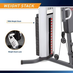 Multifunction Home Gym 150lb Weight Stack Steel Machine Marcy MWM-988