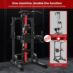 Home Gym Station, 450LBS Multi Home Gym Equipment for All Body Training,Power…