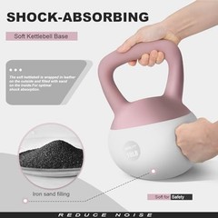 Soft Kettlebell 5LB-25LB for Home Gym, Anti-Slip Fitness Weights, Strength Train