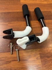 Total Gym Press Up Dip Bars w/ Arm Pads + Pins Fitness Quest Attachment Set NEW