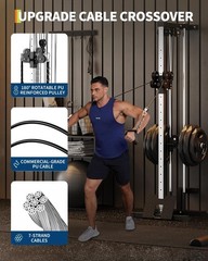 GarveeLife Wall Mount Cable Station, LAT Pulldown Machines with 19 … Fast Ship