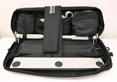 X3 Bar Elite Home Gym Whole System Jaquish Biomedical Bar 4 Bands Stand W/ Case