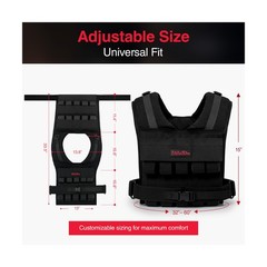 Weighted Vest for Men & Women | Adjustable Weight Vest 25 lbs/35 lbs/45 lbs w…