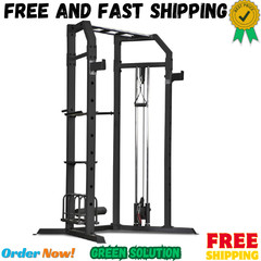 Marcy Strength Training Home Gym Cage with Pulley System for Weightlifting, Body