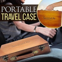 SereneLife PSLMSGST70B Heating Box Hot Stone Massage Kit with Warmer