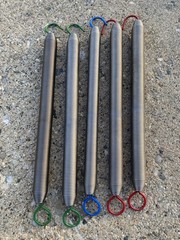 Balanced Body Signature Reformer Springs – Set of 5 (2 Red, 2 Green, 1 Blue)