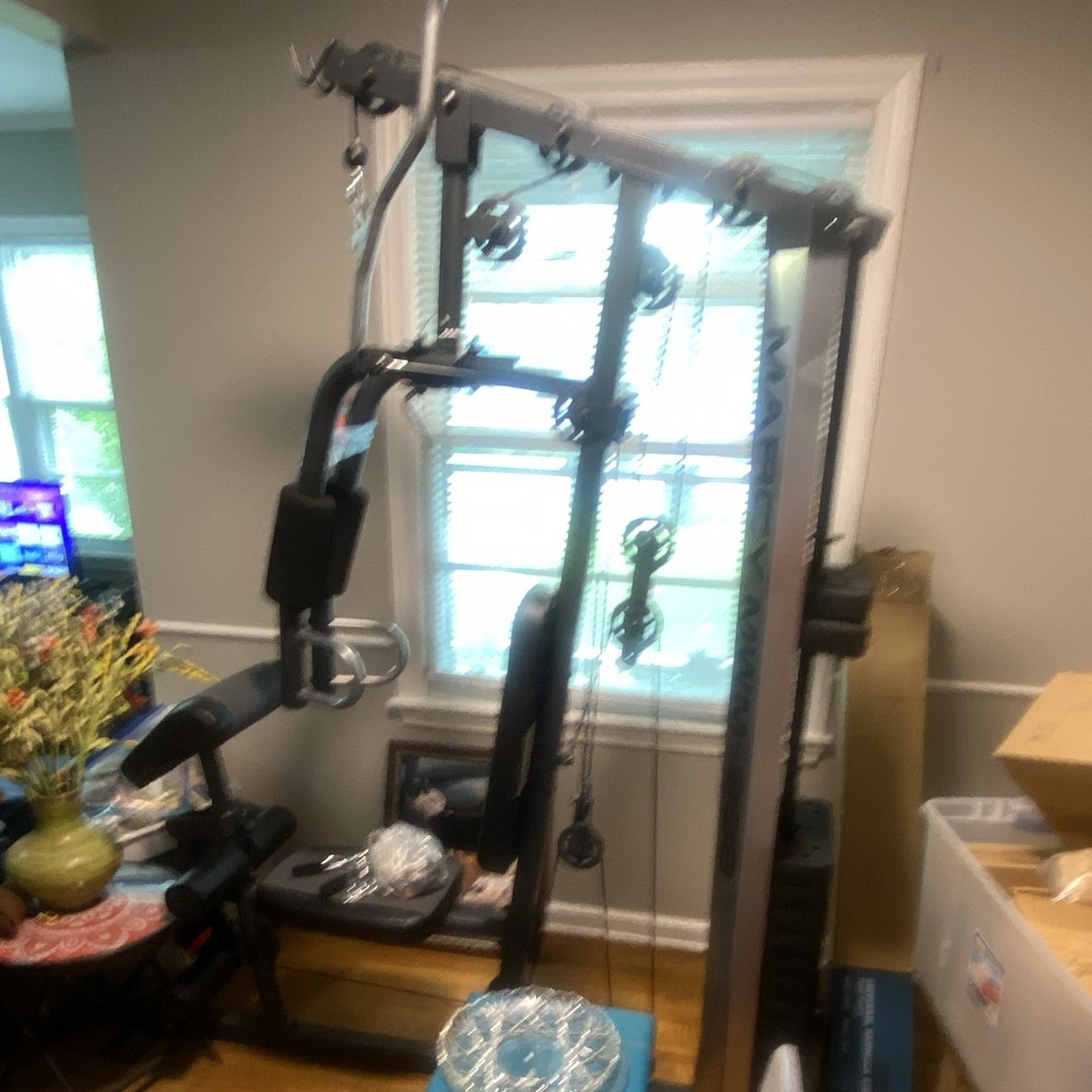 Marcy MWM-988 Adjustable Home Gym w/ Lat Pull Down, Seat & Leg Developer