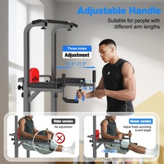 RELIFE REBUILD YOUR LIFE Power Tower Pull Up Bar Station Workout Dip Station…