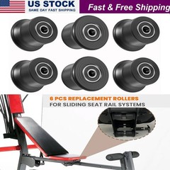 6-Pack Sliding Seat Bracket Roller for Bowflex Home Gym Fits Motivator2, Pr1000