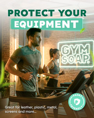 Gym & Yoga Mat Cleaner Wipes, Plant Based – 500 Gym Equipment Wipes to Clean Exe
