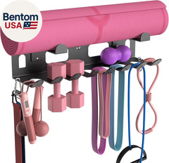 Multi-Purpose Gym Equipment Storage Rack for Resistance Bands – Gym Wall Storage