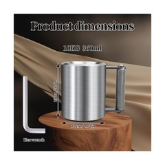 Mug,22LB/ 10KG Stainless Steel Cup,Super Dumbbell Fitness Sports Mug,Gym Exer…
