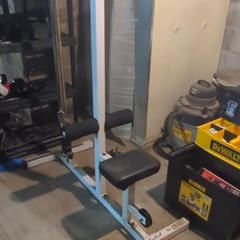 Adjustable Home Gym Bench Press Set w/ Barbell & Plates, Metal, Black/Gray