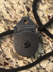 Total Gym Leg Pulley ROPE with 2 caribeaner and o-ring Fits Many Models (READ)