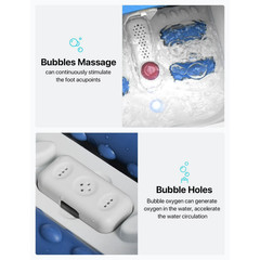 ALLJOY Collapsible Foot Spa Bath Massager with Heat, Remote Control, Temperature