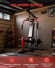 Home Gym Station with 400lb Capacity – Space-Saving Full Body Workout Machine