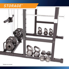 Marcy MWM-7041 Home Gym Cage Squat Rack Pulley Lat Pull Up Dip Weight Station
