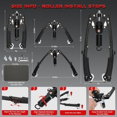 Twister Arm Trainer, 3-in-1 Adjustable Hydraulic Power Chest Workout Equipmen…