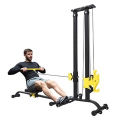 Pull Down Machine Multifunction Low Row Bar Cable Fitness Body Workout Gym