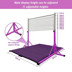Gymnastics Kip Bar for Home Indoor Training,Horizontal Bar for Kids Girls Jun…