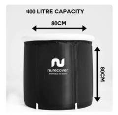 Portable ICE BATH tub 400liter NureCover
