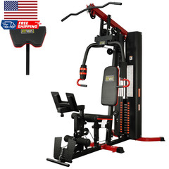 LX770 Multifunctional Full Home Gym System Workout Station with 160 Lbs Weight S