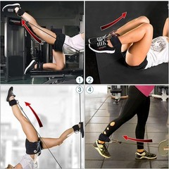 Ankle Straps Ankle Resistance Bands Wrist Cuffs Padded Straps Adjustable Fitness