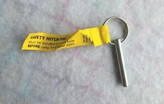 Total Gym XLS & XL 1000 Safety Hitch Pin W/ Tag. 1 1/2″ Long & Fits 1/4″ Hole