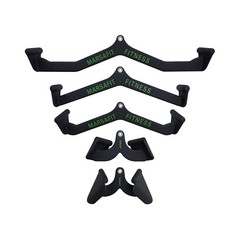 Home Gym Fitness Rowing T-bar V-bar Pulley Cable Machine Attachment, Bicep Cu…
