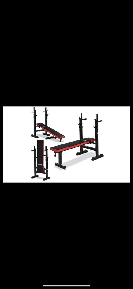 Costway Fitness Adjustable Folding Weight Lifting Flat Incline Bench Workout