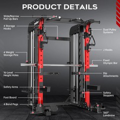 Multifunctional Home Gym System Workout Station Strength Training Weight Stacks