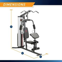 Marcy MWM-988 Home Gym System 150lb Weight Stack Machine