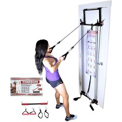 Tower 200 TM Door Gym Exercise Total Fitness Body by Jake Gym w Straight Bar NEW