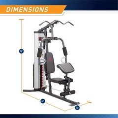 Multifunction Home Gym 150lb Weight Stack Steel Machine Marcy MWM-988