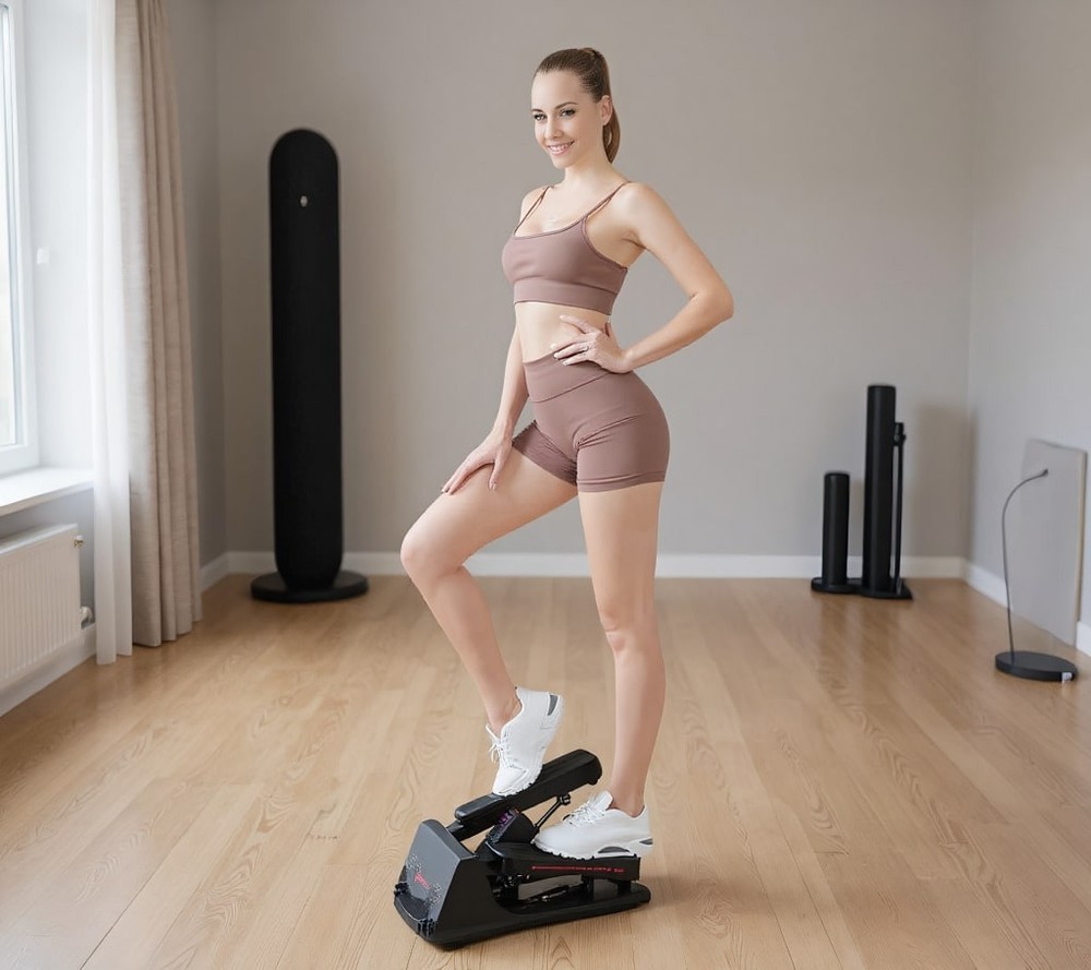 Under Desk Elliptical Machine, Portable Electric Leg Exerciser w/ Remote