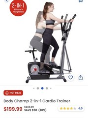 Body Champ 2-in-1 Cardio Trainer